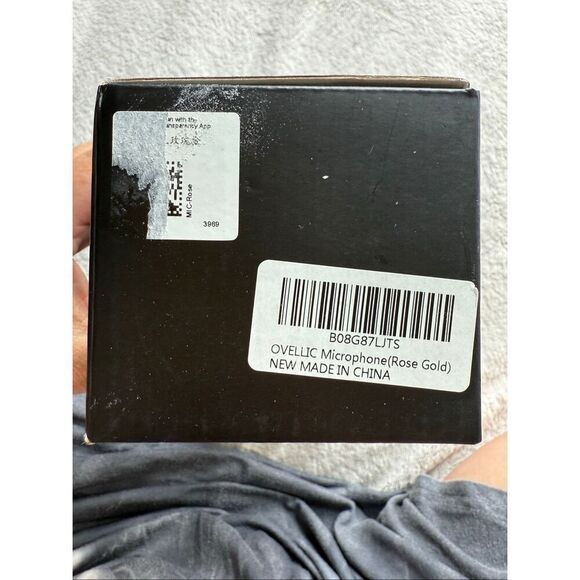 Ovellic Rose Gold Karaoke Microphone For Kids - Picture 5 of 11